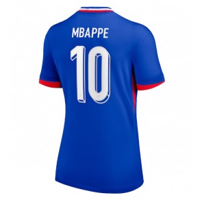 Francie Kylian Mbappe #10 Dámské Domácí Dres ME 2024 Krátký Rukáv